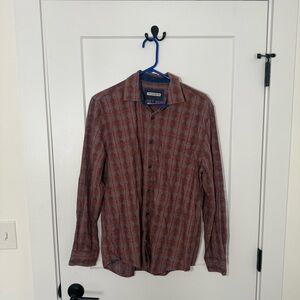 32 Bar Blues Flannel Chamois Shirt. Casual, Preppy, Button Down. Made in Turkey